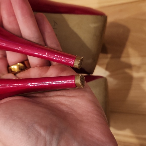 Aldo cherry red, patent, platform stilettos, very good condition! - Picture 6 of 8